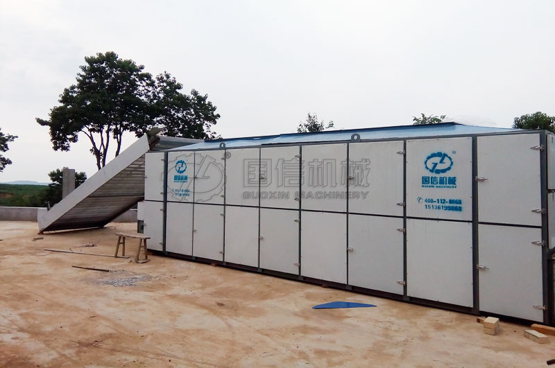 連翹烘干加工設備山西鄉寧縣安裝現場